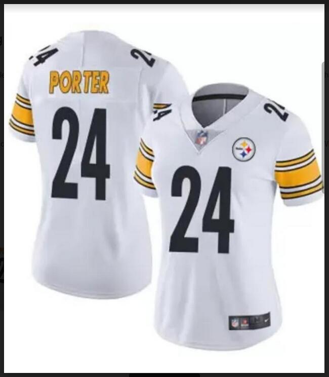 Men Pittsburgh Steelers #24 PORTER white 2024 Nike NFL jersey->indianapolis colts->NFL Jersey